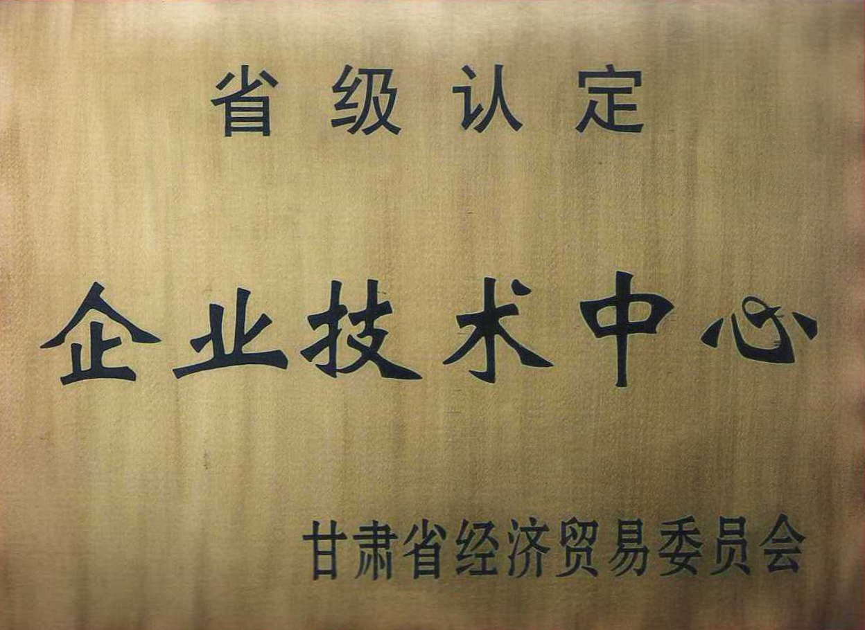 2001年企業(yè)技術(shù)中心通過省級(jí)認(rèn)定